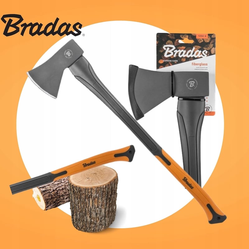 Universale Axt aus gehärtetem Stahl für Gartenarbeit – 1250g