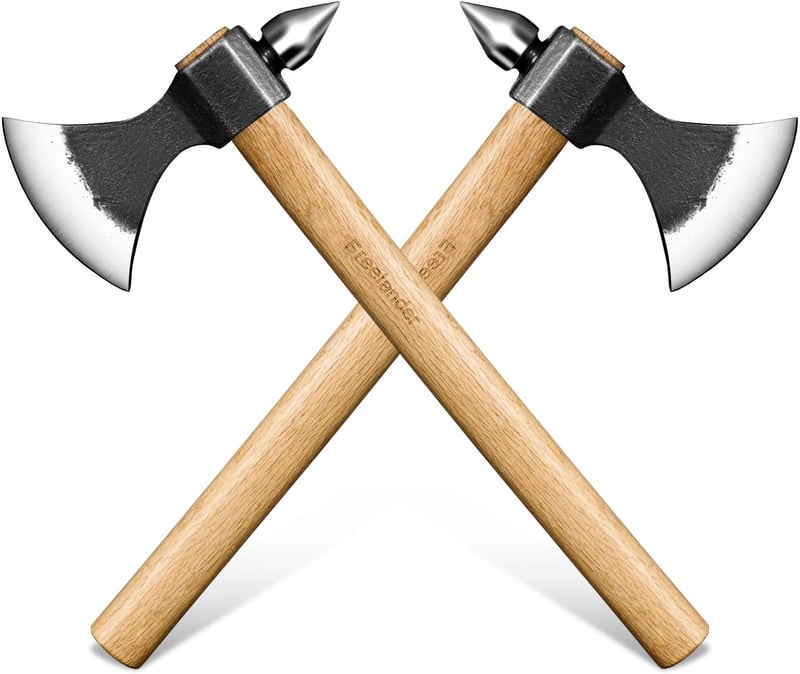 Handgeschmiedetes Axt-Set für Männer – Outdoor Survival und Holzspalten