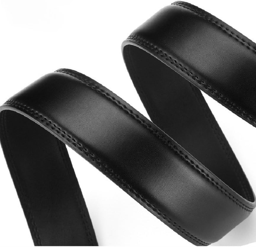 Verstellbarer Automatik-Ledergürtel für Herren, 35 mm breit