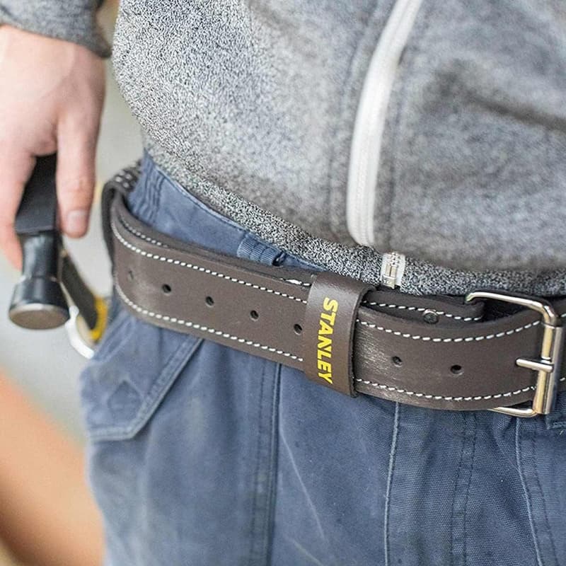 Leder-Gürtel in Dunkelbraun - STANLEY STST1-80119