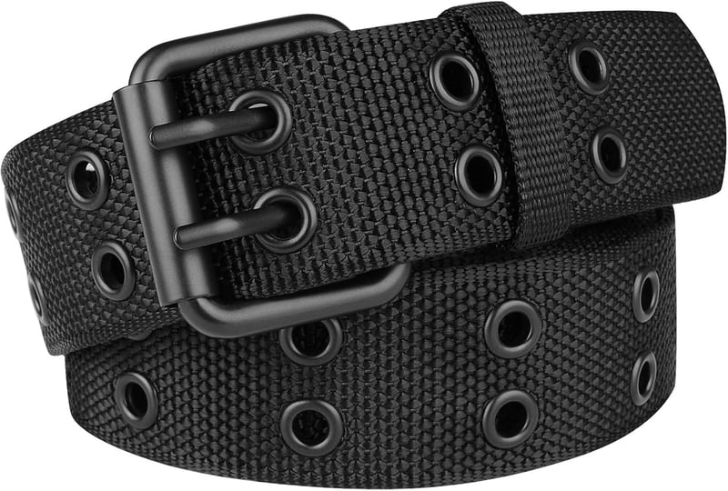Unisex Nietengürtel in Übergröße 110-170 cm – Schwarz