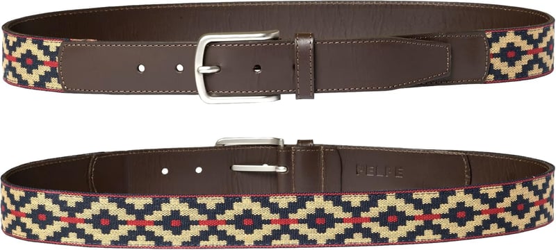 Argentinischer Ledergürtel mit passender Schnur und Armband für Paare