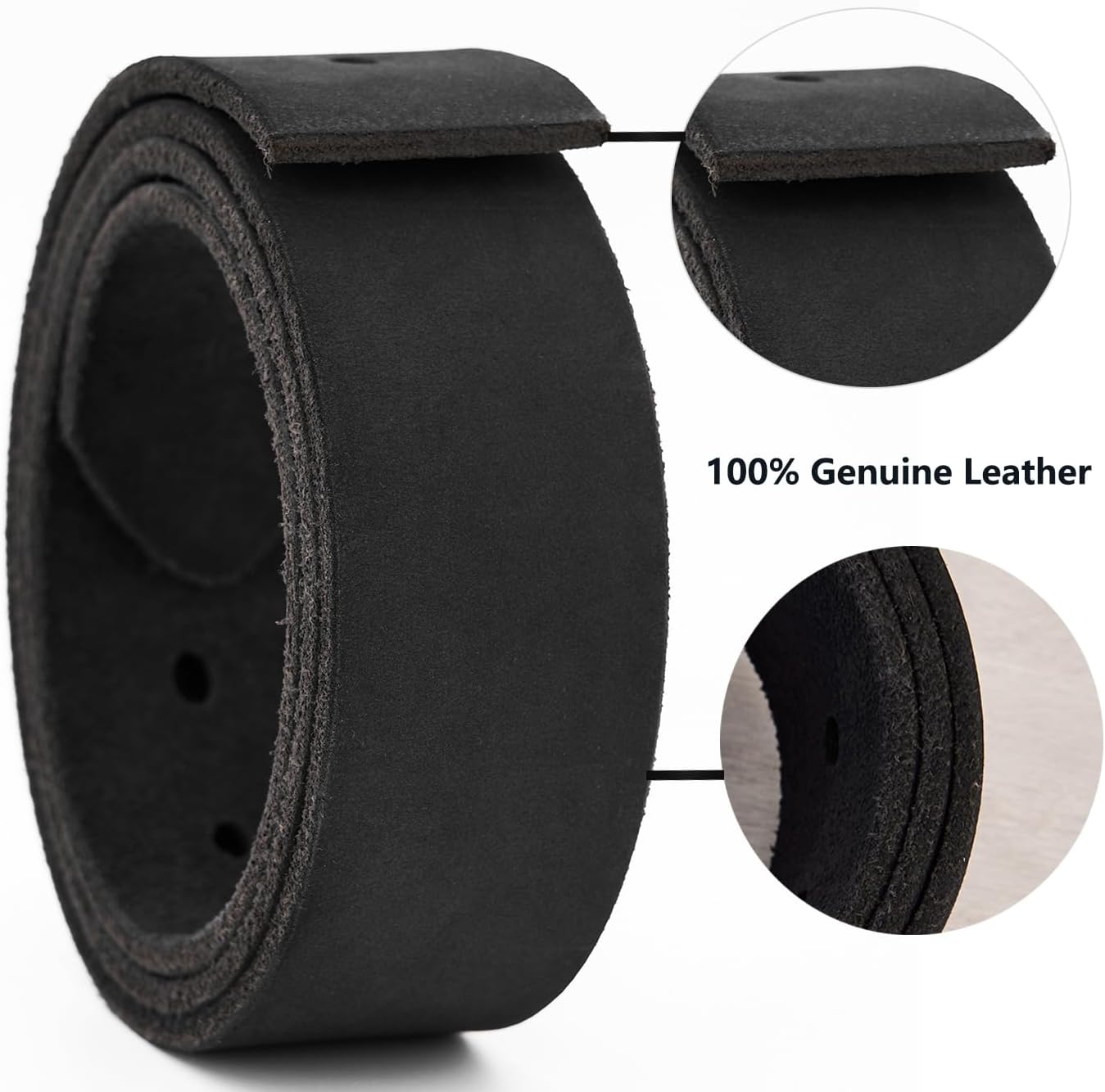 Herren Ledergürtel aus echtem Vollleder 3,8 cm breit mit Geschenkbox