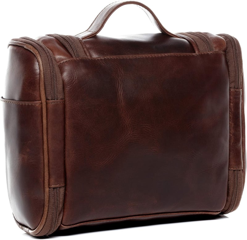 Handgefertigte Kulturtasche aus Premium Leder für Herren und Damen