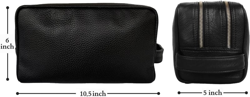 Leder Kulturtasche für Reisen | Waschbeutel für Herren und Damen