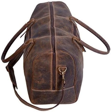 Vollnarbenleder Reisetasche für Herren und Damen, ideal für Reisen und Sport