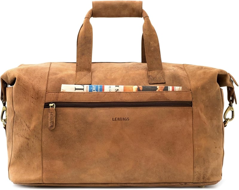 Echtleder Weekender Reisetasche für Damen und Herren, 41 l