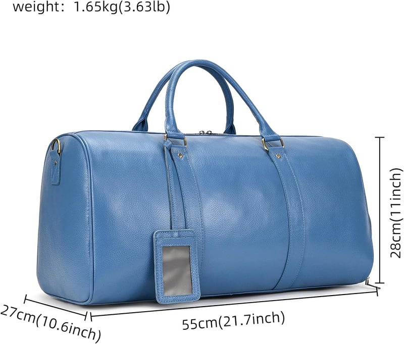 Echtleder Weekender Tasche für Herren – Vintage Reisetasche mit hoher Kapazität