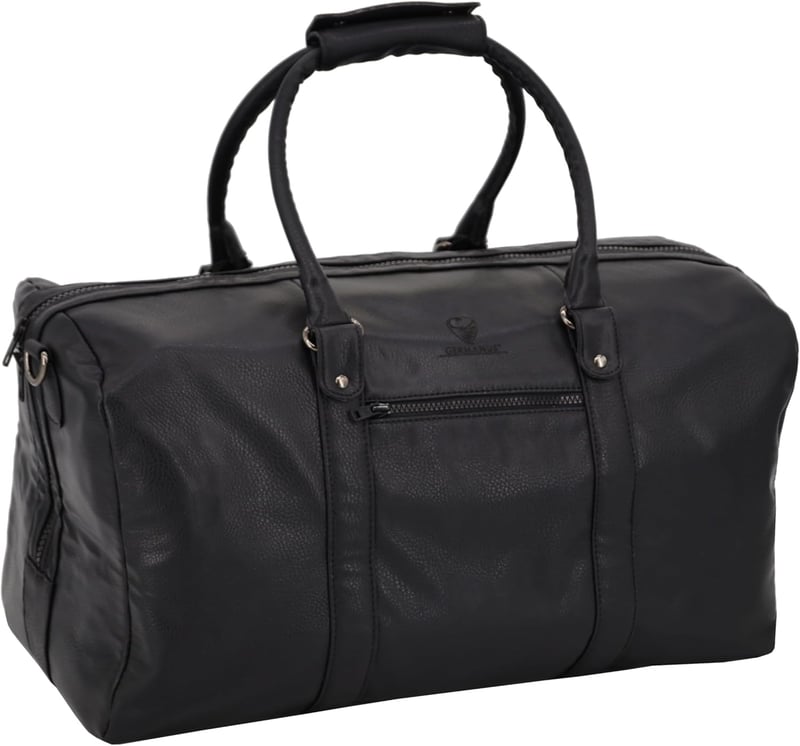Handgemachte Reisetasche Lothar aus Kunstleder für Wochenendreisen