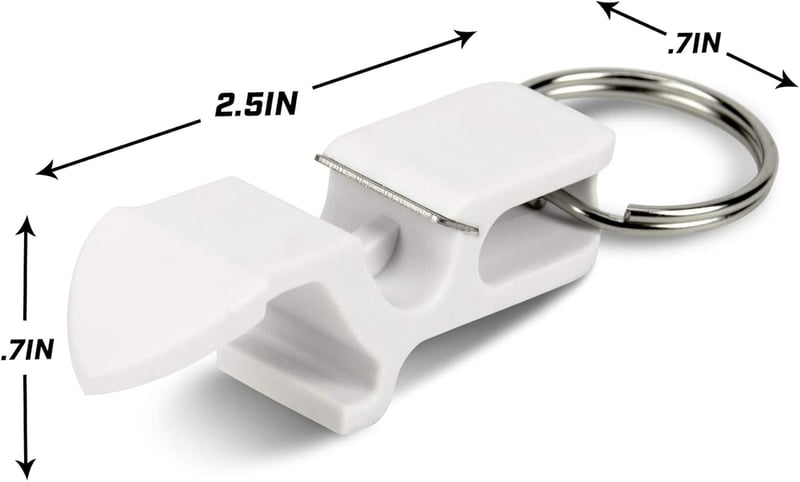 GoPong Bier-Schrotflintenöffner Schlüsselanhänger, 10er Set, Partygeschenk