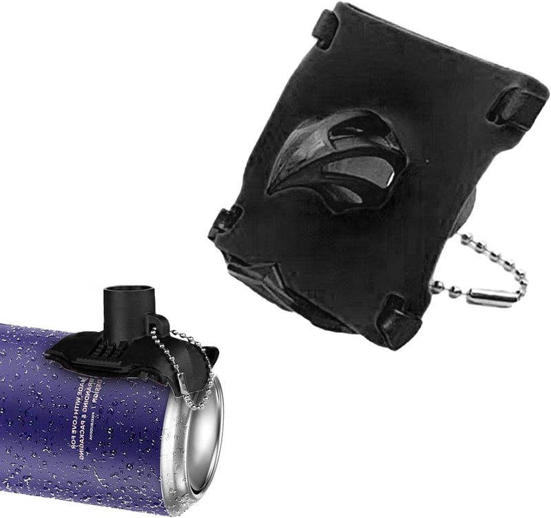 Innovativer Bieröffner für Camping und Strandpartys (Schwarz)