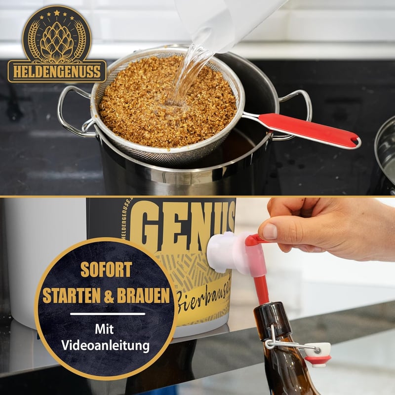 Bierbrauset Helles - 5L mit Videoanleitung für Männer