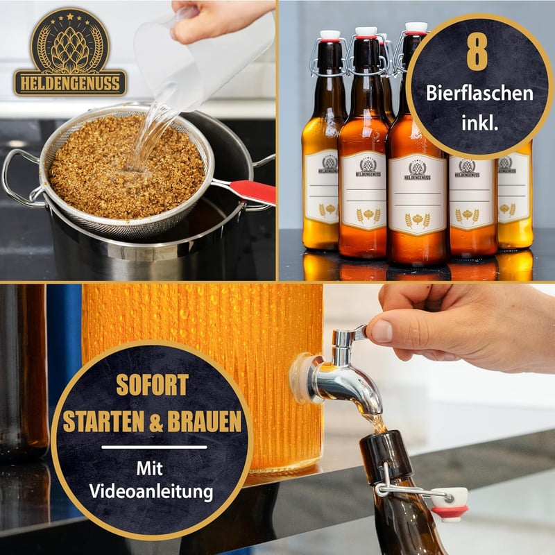 Bierbrauset für Männer - 5L Pils mit Videoanleitung