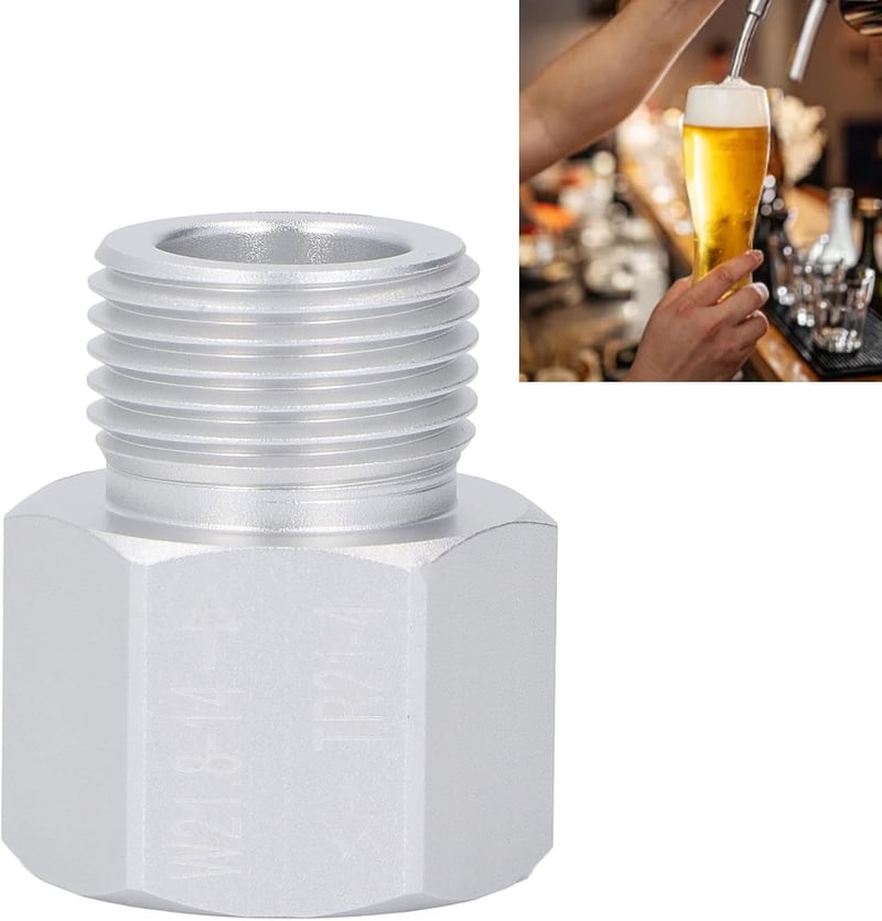 Soda-Zylinder-Adapter für Fassbier, präzise aus Aluminium, tragbar