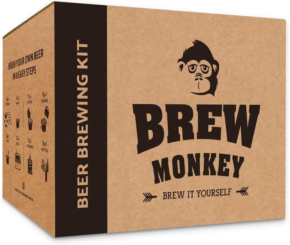 Brew Monkey® Bierbrauset Tripel 5 Liter | Bier Brauen Set für Männer