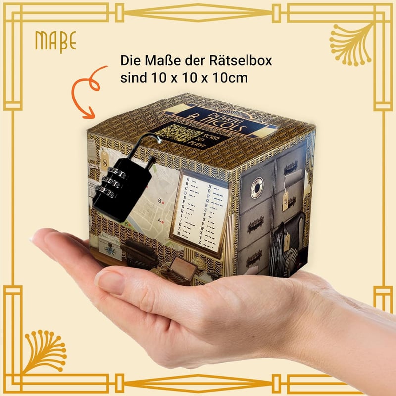 Escape Room Rätselbox für Zuhause – Geschenkidee für Rätselliebhaber