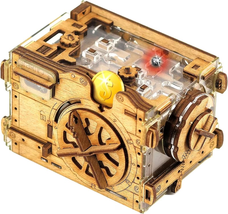 Amazeing Safe Murmelbahn Spardose - 3D Holzpuzzle für Männer