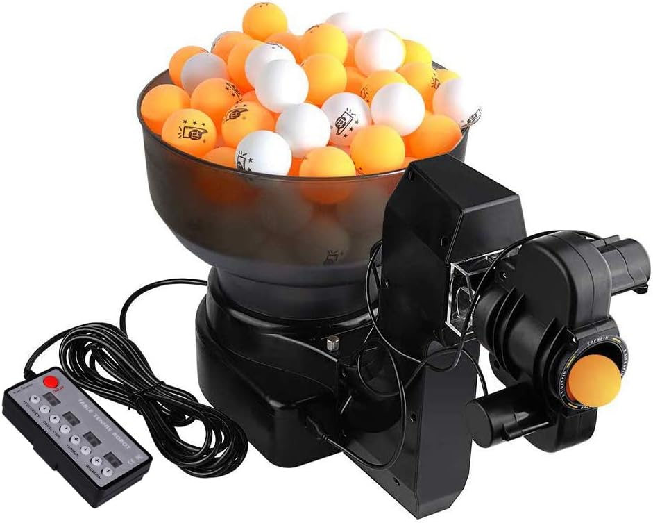 YUEWO Tischtennisroboter für automatisches Training mit 36 Spins