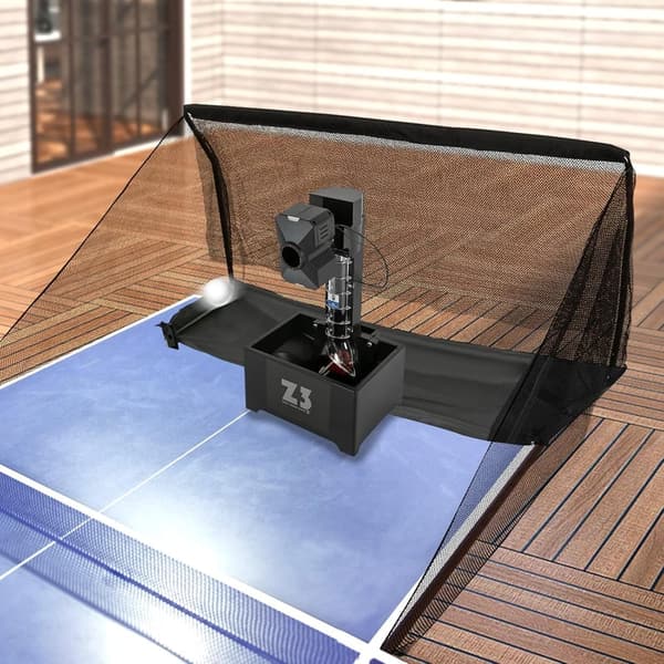Automatische Tischtennisballmaschine mit Fernbedienung und 100 Bällen für Training