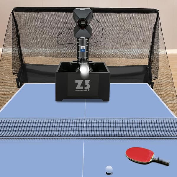 Automatische Tischtennisballmaschine mit Fernbedienung und 100 Bällen für Training
