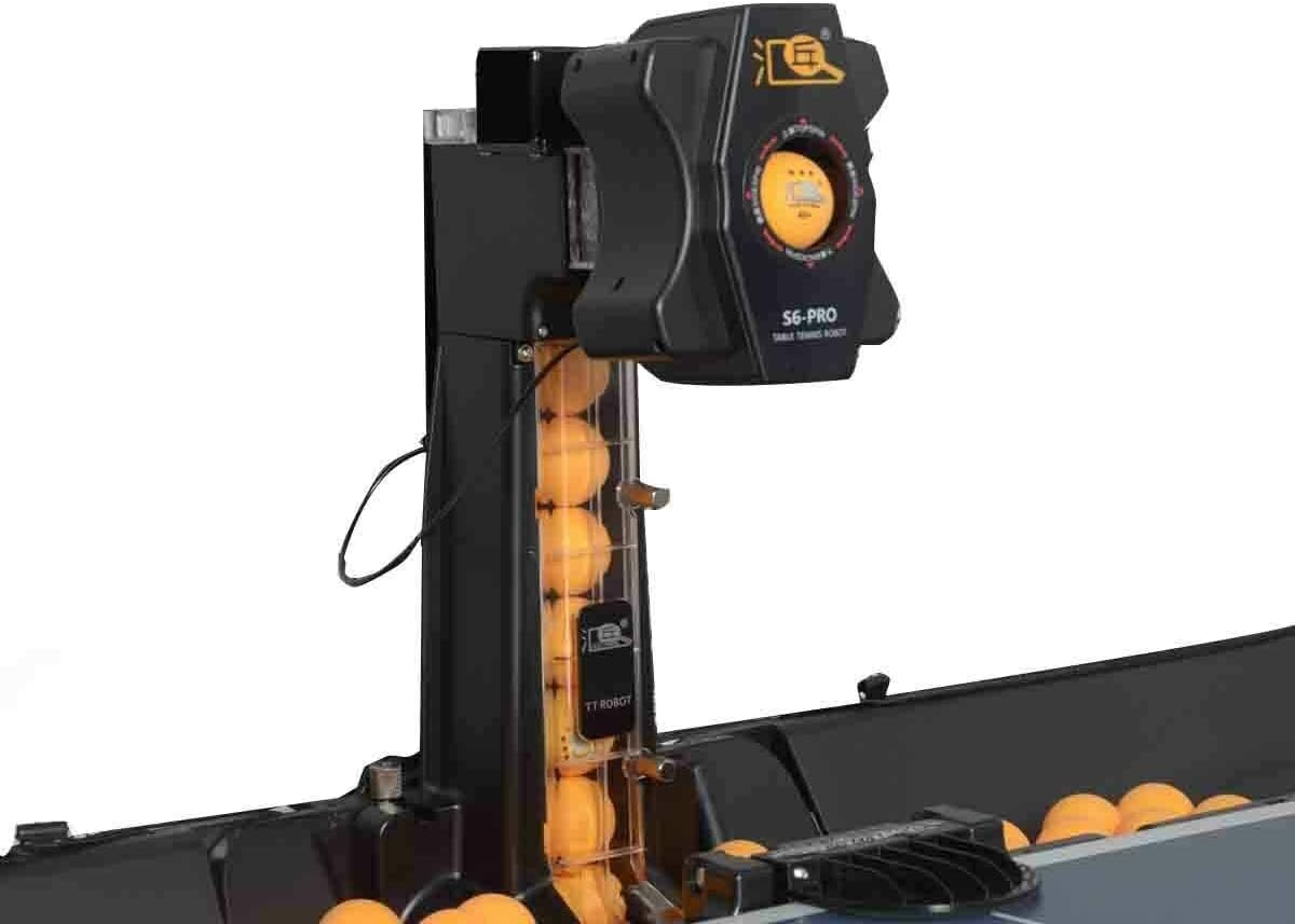 Tischtennis Trainingsroboter S6-Pro mit 100 Bällen und Recycling-Netz