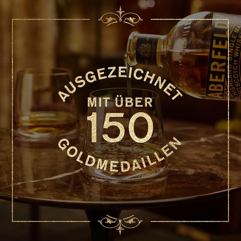 Aberfeldy 12 Jahre Single Malt Scotch Whisky in Goldbarren-Dose, 700 ml
