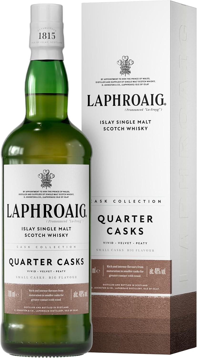 Laphroaig Quarter Cask Islay Whisky mit Geschenkverpackung, 700ml