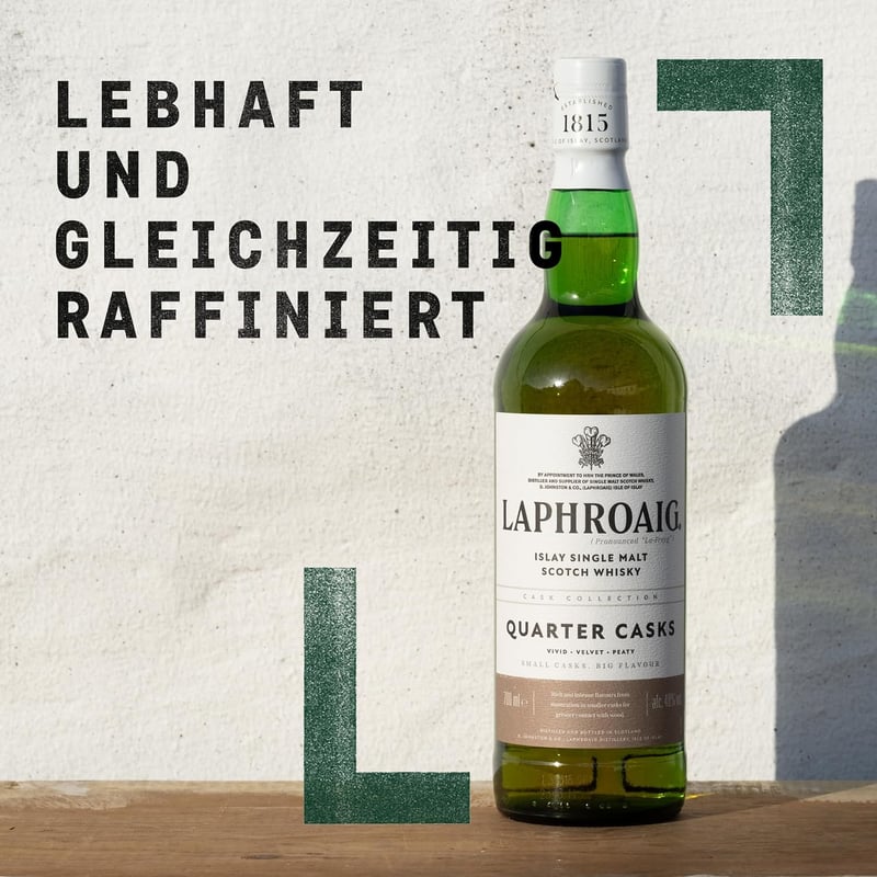Laphroaig Quarter Cask Islay Whisky mit Geschenkverpackung, 700ml
