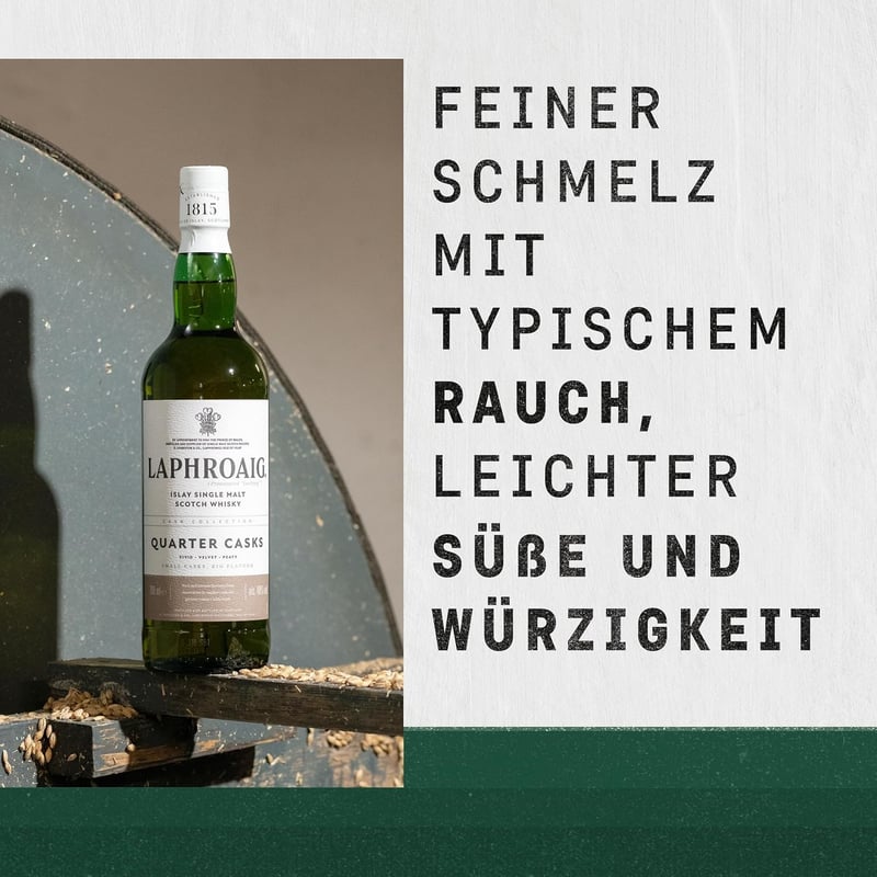 Laphroaig Quarter Cask Islay Whisky mit Geschenkverpackung, 700ml