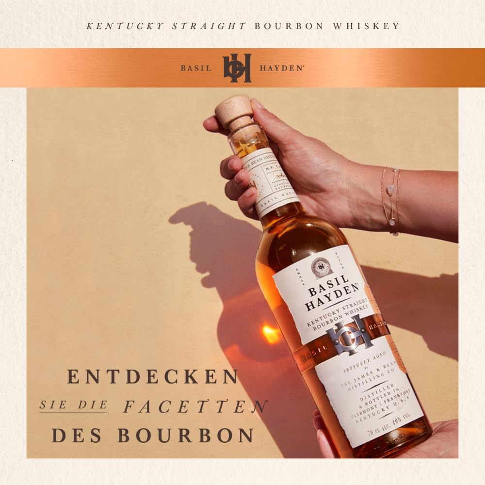 Basil Hayden Kentucky Straight Bourbon - sanfter Whiskey - 40% Vol., 700ml