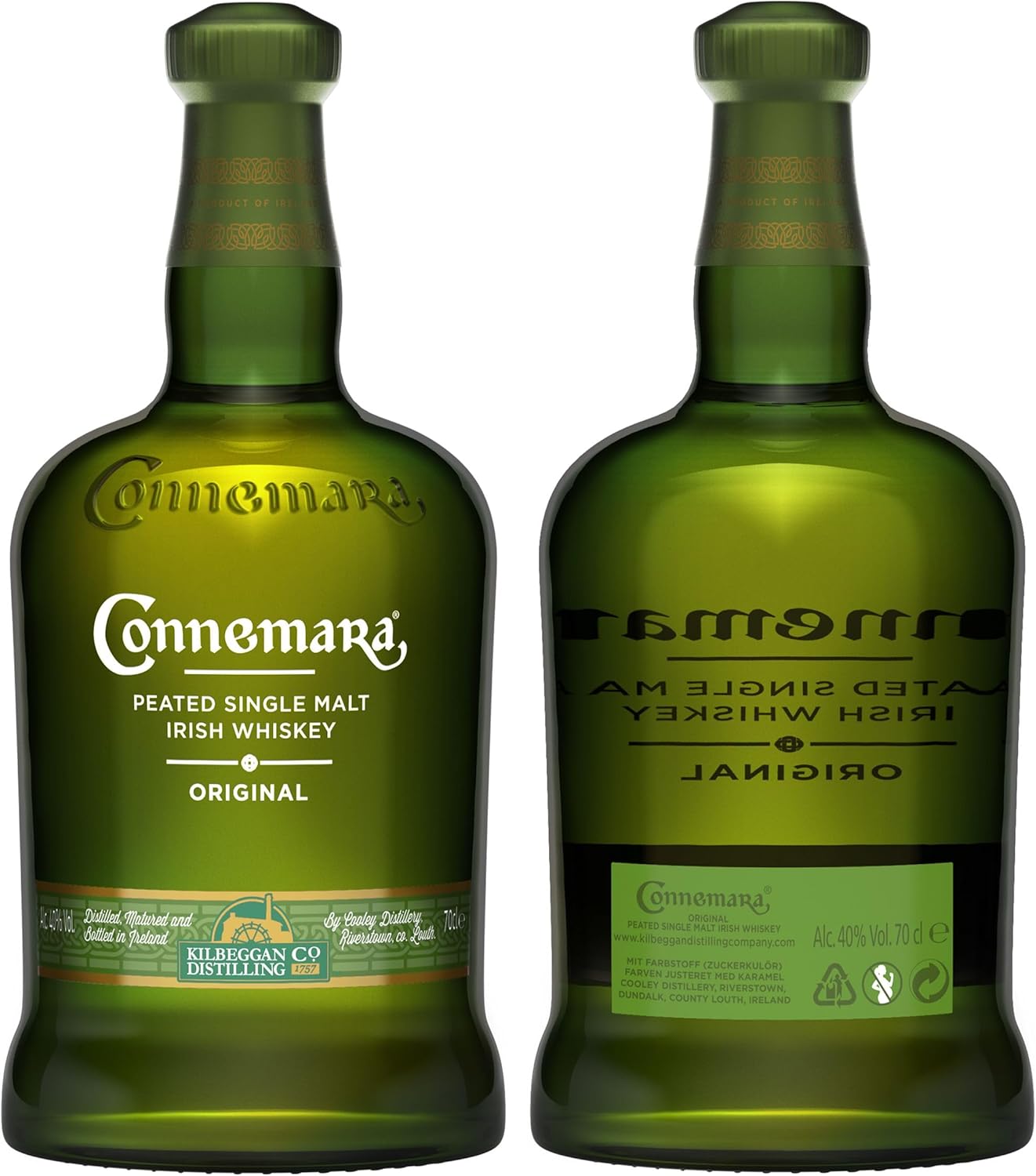 Connemara Single Malt Irish Whiskey 40% Vol, 700ml mit Geschenkverpackung
