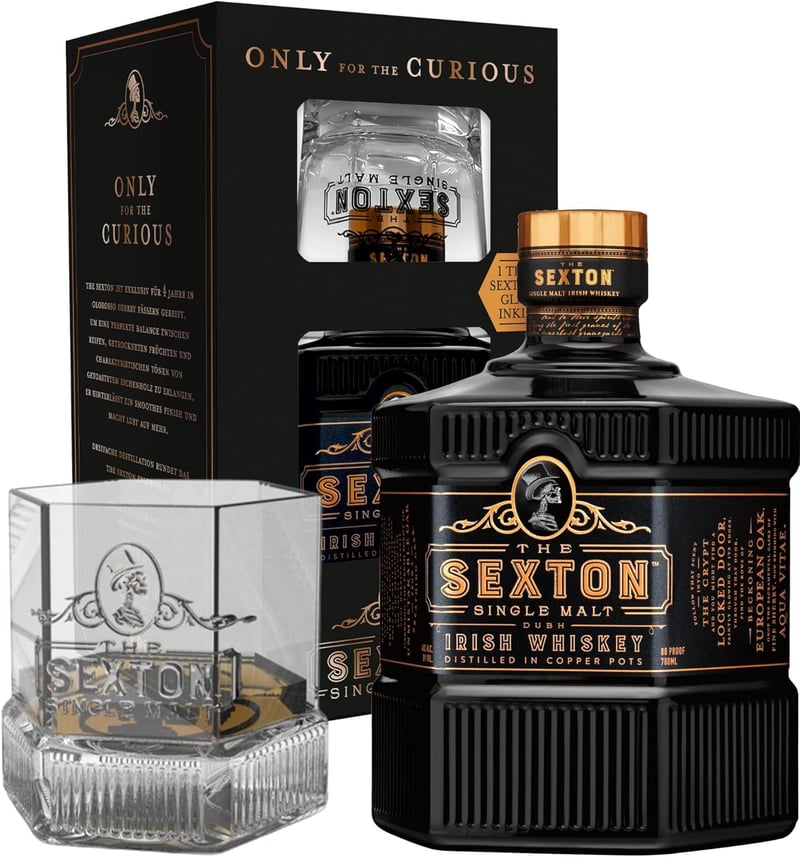 Sexton Single Malt Whiskey Geschenkpackung 40% vol. - 0,7l Irish Whiskey