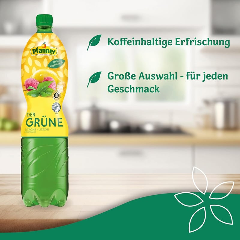 Eistee Lemon Lychee aus grünem Tee – Vorratspack 6 x 1,5 l PET