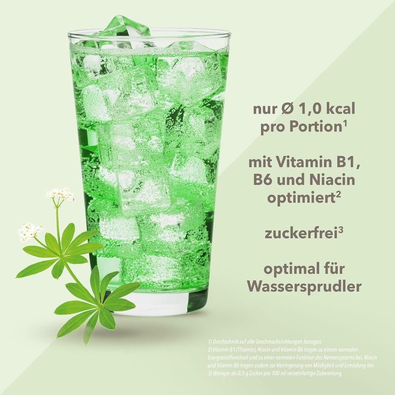 Best Body Nutrition Vital Drink ZEROP - Waldmeister Sirup, zuckerfrei, 1:80, 19 Portionen, 48 ml