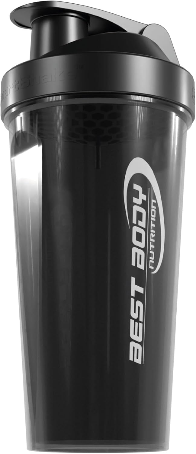 Eiweiß Shaker 700 ml in Schwarz für Fitness und Sport