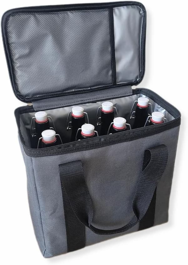 Bier Kühltasche mit Trenneinsatz - praktische Männerhandtasche