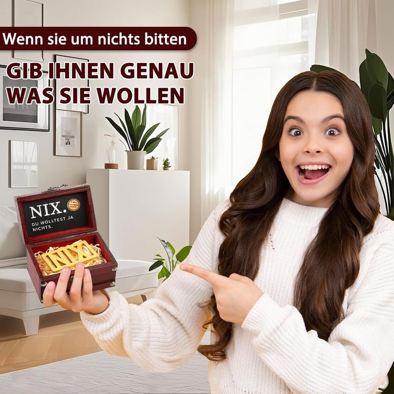 Lustiges Nichts-Geburtstagsgeschenk für Männer und Frauen