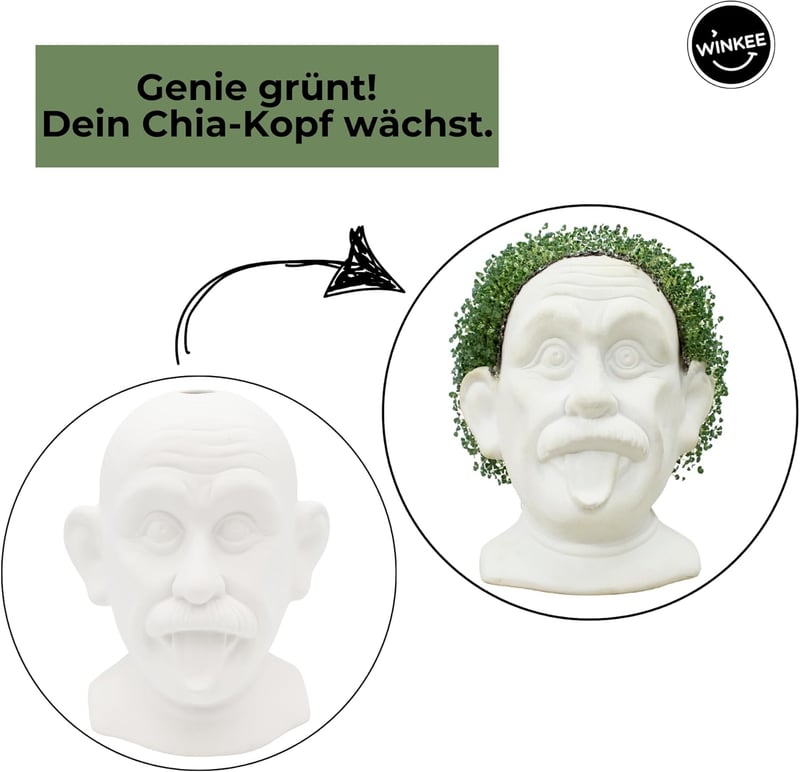 Chia Pflanztier aus Keramik – Lustige Anzuchtschale für Chia-Samen