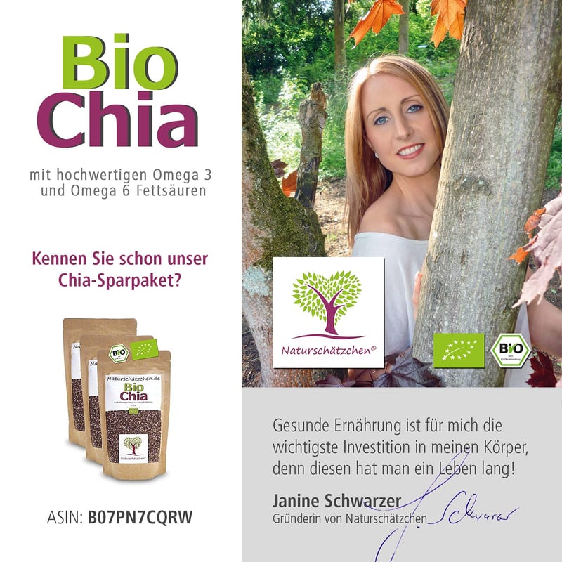 Bio Chia Samen in geprüfter Bio-Qualität (3 x 500g)