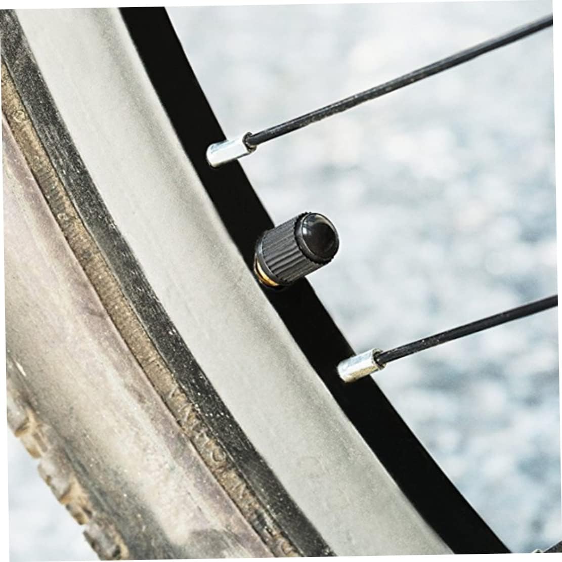 Bunte Reifenventilkappen aus Kunststoff für Auto und Motorrad (50 Stück)