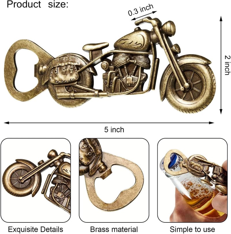 Vintage Motorrad-Bieröffner - Geschenk für Männer zum Geburtstag oder Vatertag