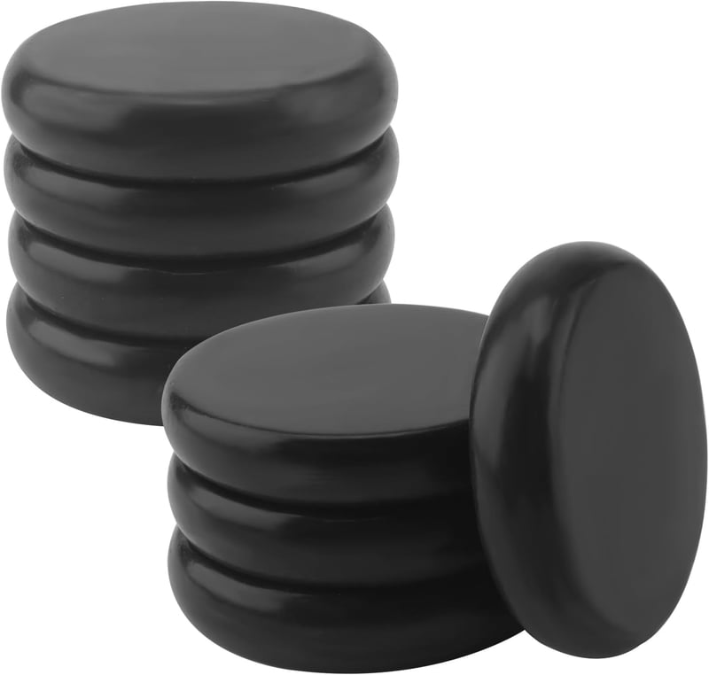 Basalt-Massagesteine für Spa und Entspannung, 8 cm, 8 Stück