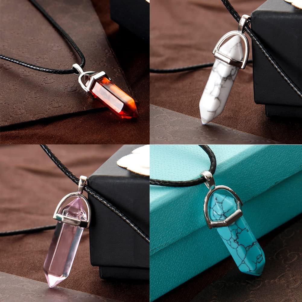 Chakra Kristalle Set für Erwachsene und Kinder mit DIY Kette