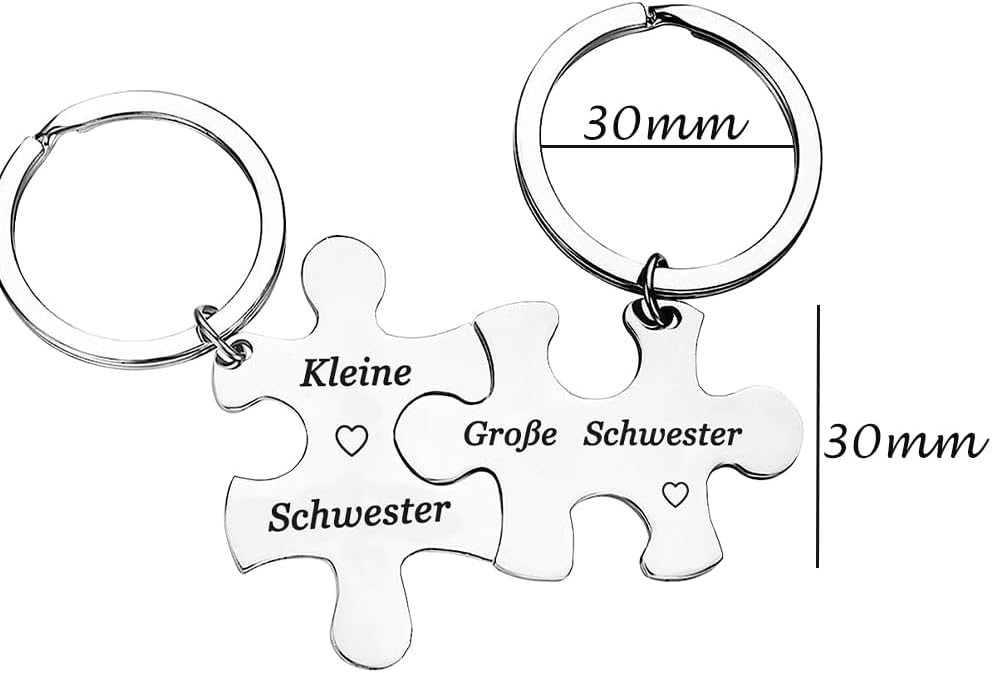 Geburtstags-Schlüsselanhänger für Schwestern und beste Freundinnen
