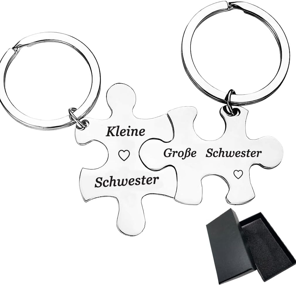 Geburtstags-Schlüsselanhänger für Schwestern und beste Freundinnen