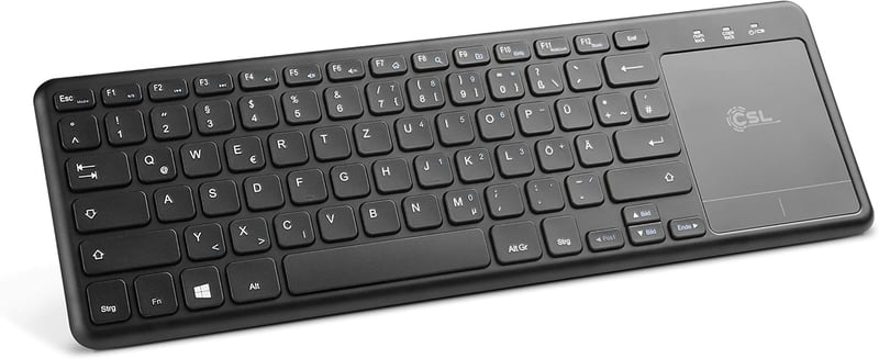 Ultraleichte 2-in-1 Mini Wireless Tastatur mit Touchpad für Windows
