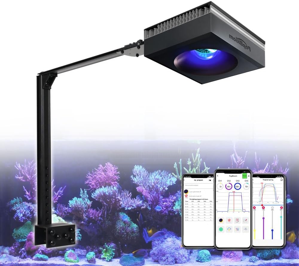 PopBloom RL90 Vollspektrum LED-Beleuchtung für Salzwasser-Aquarien