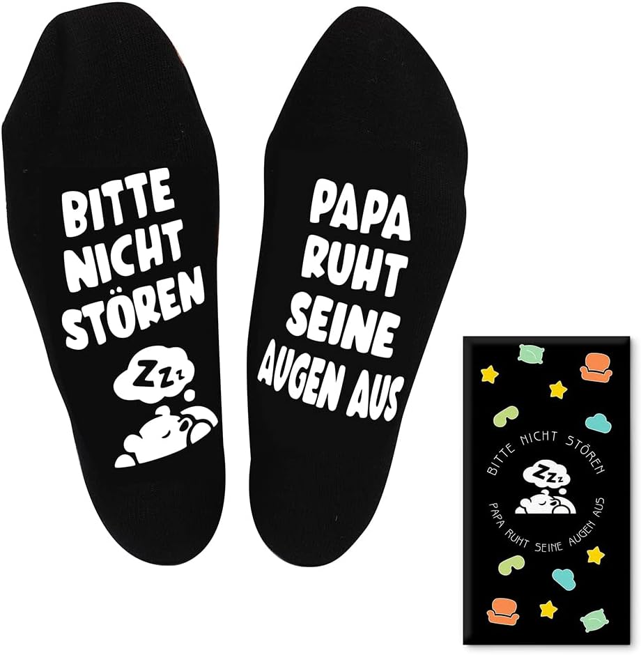 Geschenk-Socken für Männer - Papa, Opa, Freund - Geburtstagsüberraschung