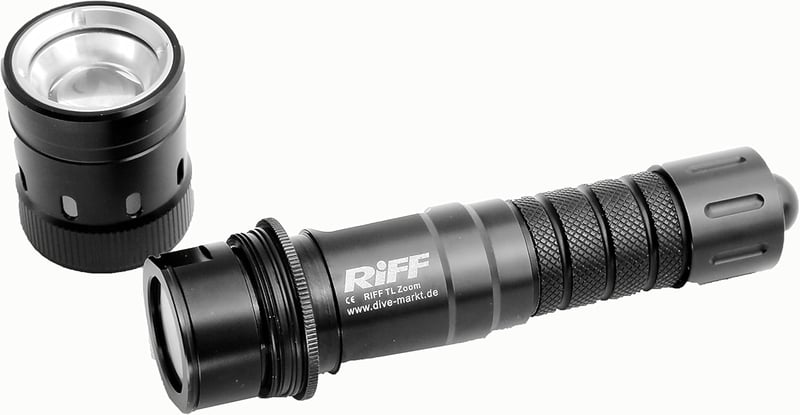 Riff Tauchlampe mit Zoomfunktion