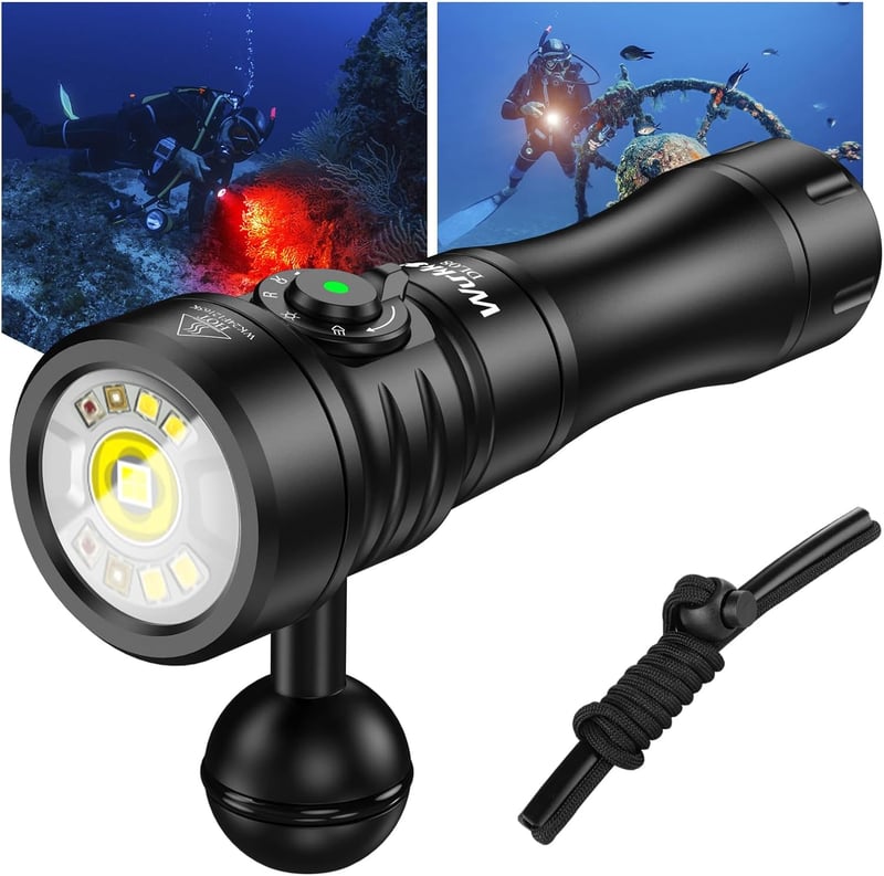 Wurkkos DL08 Unterwasser-Tauchlampe – 3600 Lumen, IPX8, wiederaufladbar